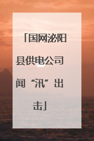 国网泌阳县供电公司闻“汛”出击