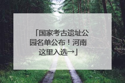 国家考古遗址公园名单公布！河南这里入选→