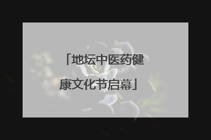 地坛中医药健康文化节启幕