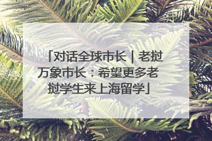 对话全球市长｜老挝万象市长：希望更多老挝学生来上海留学
