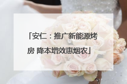 安仁：推广新能源烤房 降本增效惠烟农