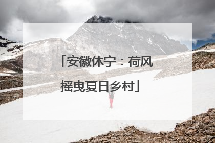 安徽休宁：荷风摇曳夏日乡村
