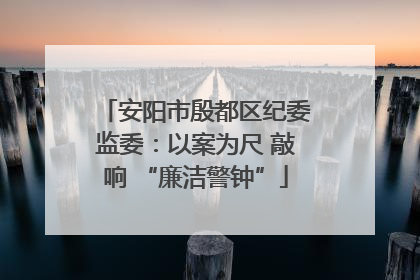 安阳市殷都区纪委监委：以案为尺 敲响 “廉洁警钟”