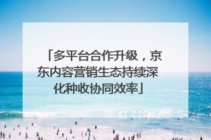 多平台合作升级，京东内容营销生态持续深化种收协同效率