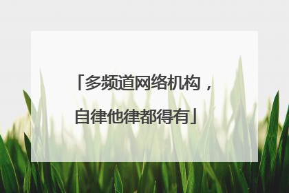 多频道网络机构，自律他律都得有