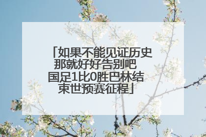 如果不能见证历史 那就好好告别吧 国足1比0胜巴林结束世预赛征程