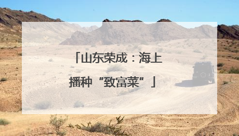 山东荣成：海上播种“致富菜”