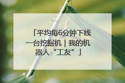 平均每6分钟下线一台挖掘机｜我的机器人“工友”