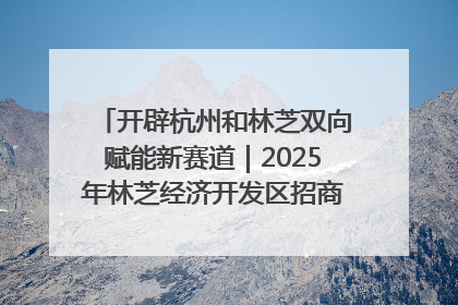 开辟杭州和林芝双向赋能新赛道｜2025年林芝经济开发区招商引资（杭州）推介展销活动在杭举办