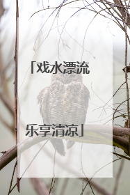 戏水漂流 乐享清凉