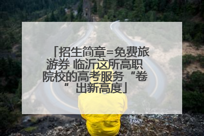 招生简章=免费旅游券 临沂这所高职院校的高考服务“卷”出新高度