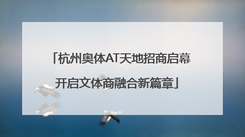 杭州奥体AT天地招商启幕 开启文体商融合新篇章