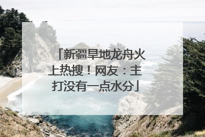 新疆旱地龙舟火上热搜！网友：主打没有一点水分