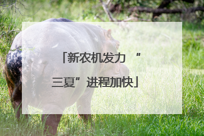 新农机发力 “三夏”进程加快