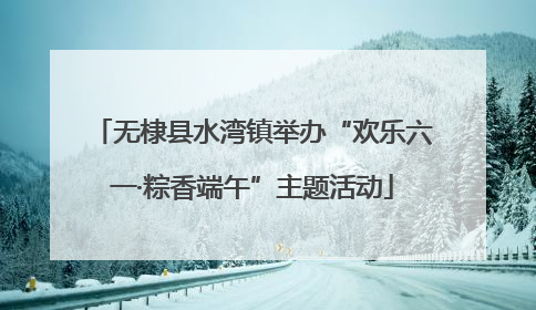 无棣县水湾镇举办“欢乐六一·粽香端午”主题活动