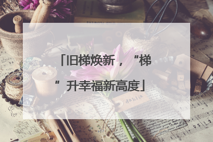 旧梯焕新，“梯”升幸福新高度