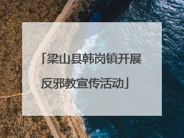 梁山县韩岗镇开展反邪教宣传活动