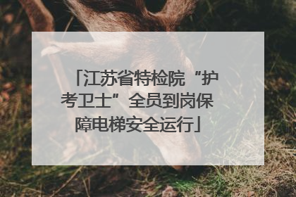 江苏省特检院“护考卫士”全员到岗保障电梯安全运行