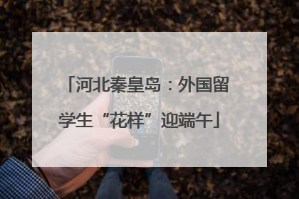 河北秦皇岛：外国留学生“花样”迎端午