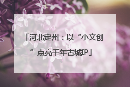 河北定州：以“小文创”点亮千年古城IP