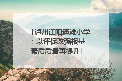 泸州江阳通滩小学：以评促改强根基 素质质量再提升