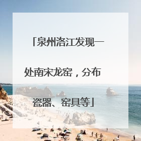 泉州洛江发现一处南宋龙窑，分布瓷器、窑具等