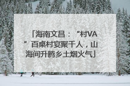 海南文昌：“村VA”百桌村宴聚千人，山海间升腾乡土烟火气