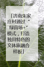 济南朱家庄村通过“绿茵场+”模式，打造独具特色的文体旅融合样板