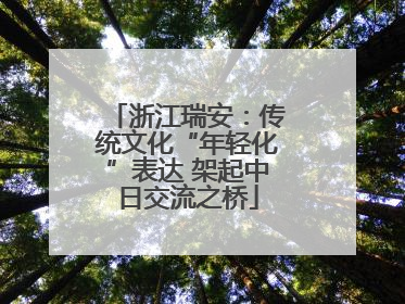 浙江瑞安：传统文化“年轻化”表达 架起中日交流之桥