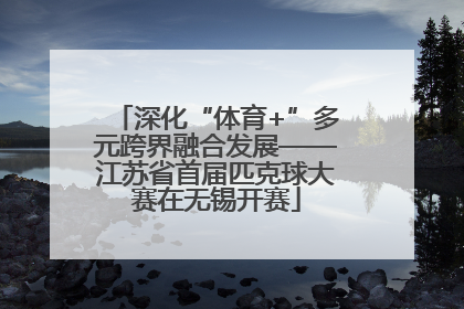 深化“体育+”多元跨界融合发展——江苏省首届匹克球大赛在无锡开赛