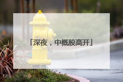 深夜，中概股高开