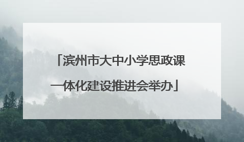 滨州市大中小学思政课一体化建设推进会举办