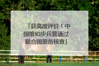 获高度评价！中国维和步兵营通过联合国装备核查