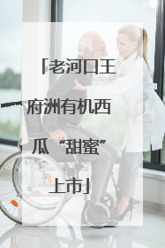 老河口王府洲有机西瓜“甜蜜”上市