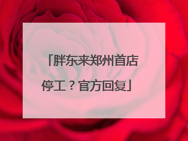 胖东来郑州首店停工？官方回复