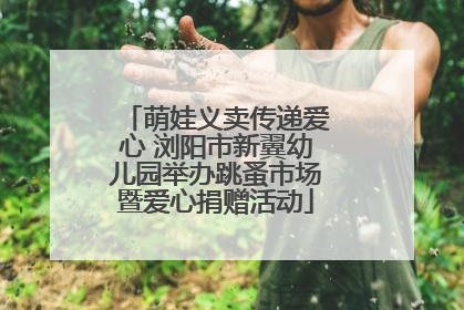 萌娃义卖传递爱心 浏阳市新翼幼儿园举办跳蚤市场暨爱心捐赠活动