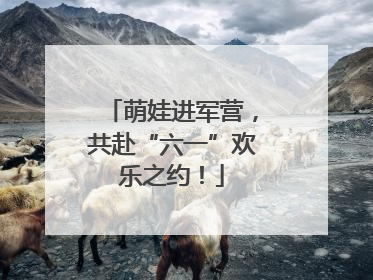 萌娃进军营，共赴“六一”欢乐之约！