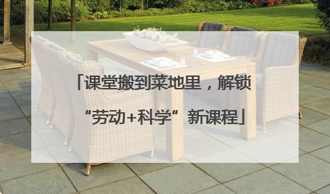 课堂搬到菜地里，解锁“劳动+科学”新课程