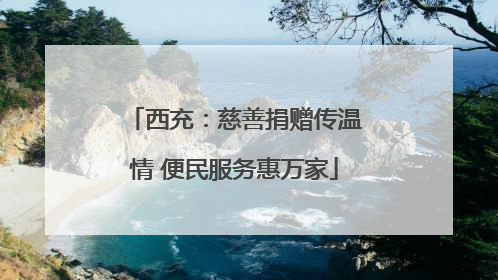 西充：慈善捐赠传温情 便民服务惠万家