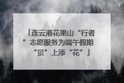 连云港花果山“行者”志愿服务为端午假期“景”上添“花”