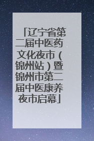 辽宁省第二届中医药文化夜市（锦州站）暨锦州市第二届中医康养夜市启幕