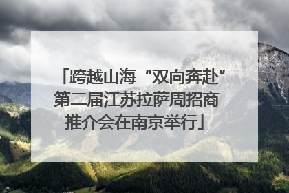 跨越山海“双向奔赴” 第二届江苏拉萨周招商推介会在南京举行