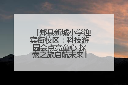 郏县新城小学迎宾街校区：科技游园会点亮童心 探索之旅启航未来