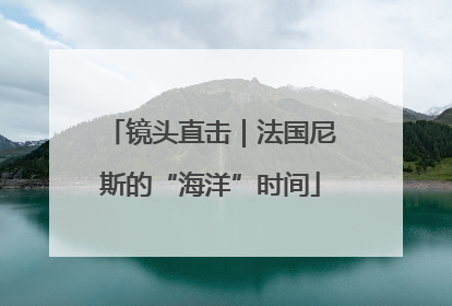 镜头直击｜法国尼斯的“海洋”时间