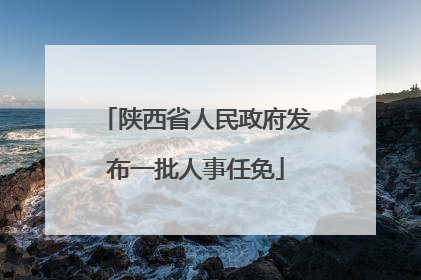 陕西省人民政府发布一批人事任免