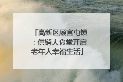 高新区顾官屯镇：供销大食堂开启老年人幸福生活
