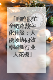 鸣鸣很忙全链路数字化升级：人货场协同效率刷新行业天花板