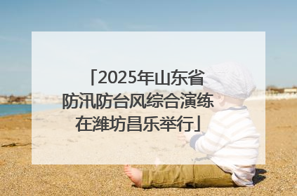 2025年山东省防汛防台风综合演练在潍坊昌乐举行